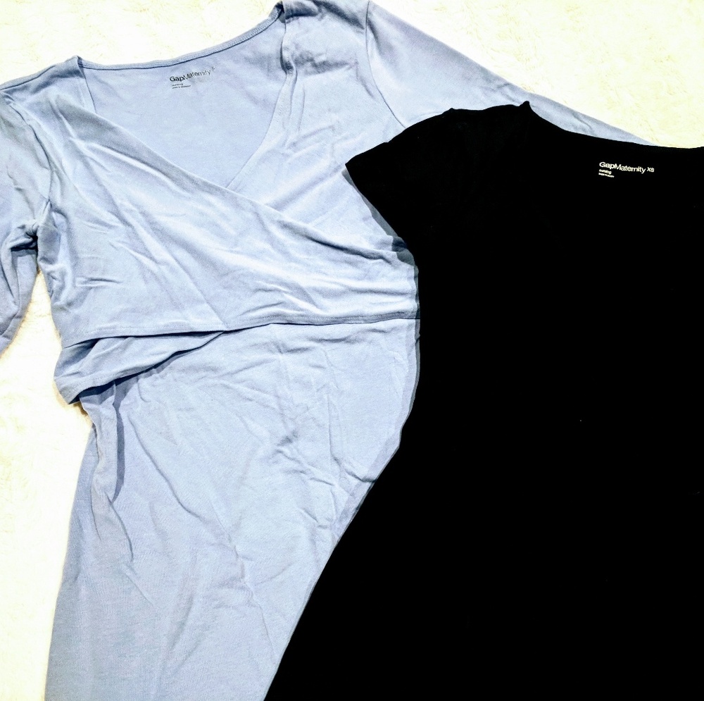 2 maternity/ nursing tops!!